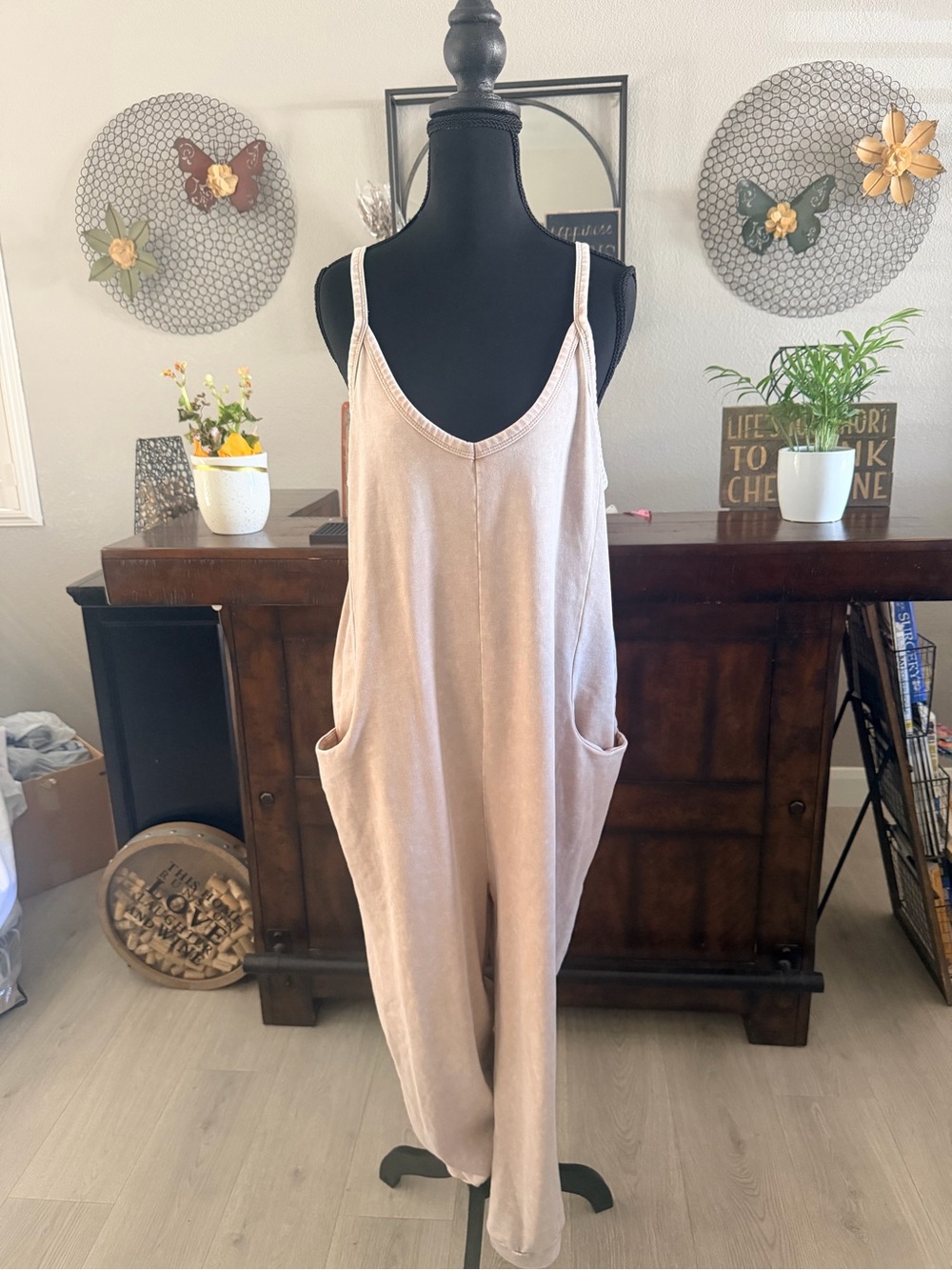 Sincerely Jules Blush Pink Sleeveless Romper Jumpsuit